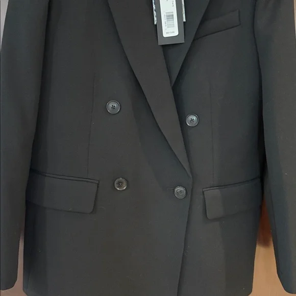 Nili Lotan Women’s Boxy Pimpton Blazer Black Size O Oversized XS - Picture 5 of 12